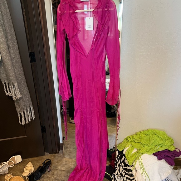 Rat & Boa Fuchsia Maxi Dress - Picture 2 of 4